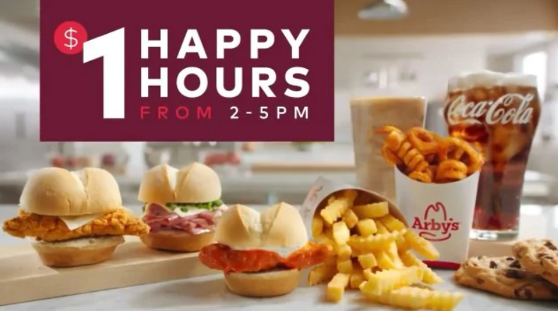 Arby's Happy Hour Menu