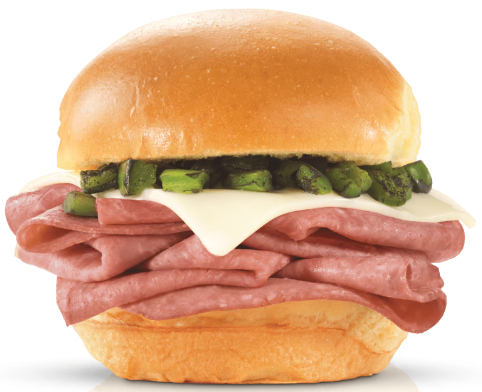 arby's Jalapeño Roast Beef Slider